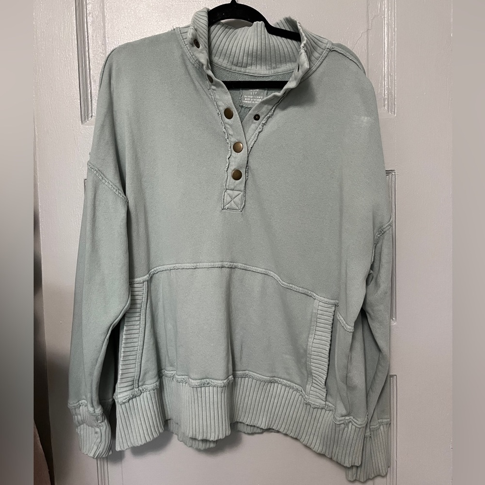 Aerie button sweatshirt